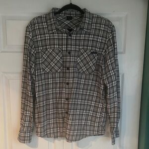 Oakley Black and Grey Plaid Men's Flannel